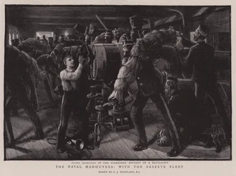 The Naval Manoeuvres, with the Reserve Fleet